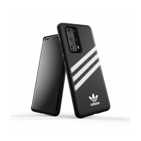 Husă 39062 Adidas OR Molded PU SS20 Huawei P40 bia/negru-alb