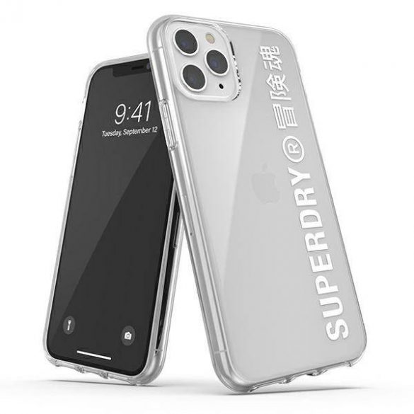 Husa SuperDry Snap iPhone 11 Pro Max Clear Ca se biały/white 41580