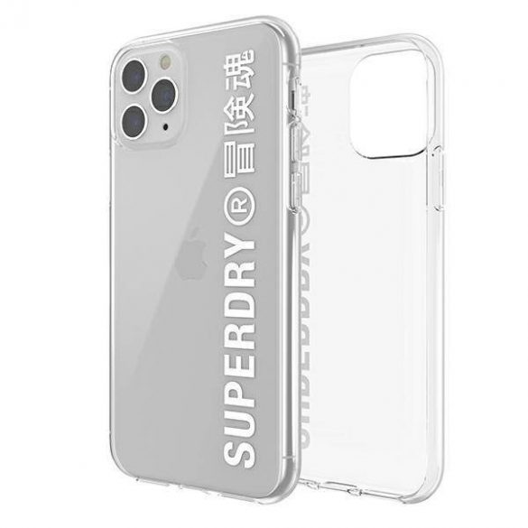 Husa SuperDry Snap iPhone 11 Pro Max Clear Ca se biały/white 41580