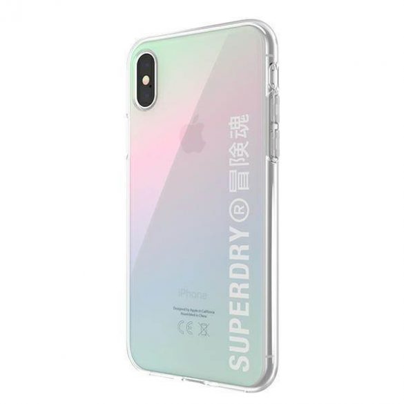 Husă transparentă SuperDry Snap iPhone X/Xs Husă Gra dient 41584