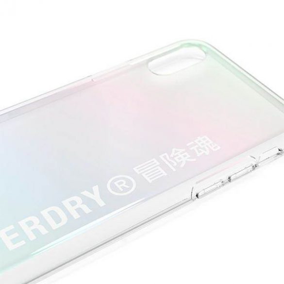 Husă transparentă SuperDry Snap iPhone X/Xs Husă Gra dient 41584