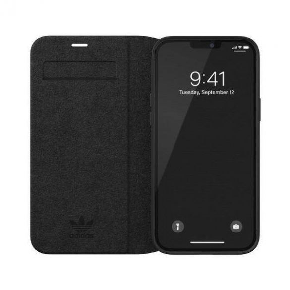 Husă Adidas OR Booklet BASIC iPhone 12 Pro Max 6,7" biały/negru alb 42228