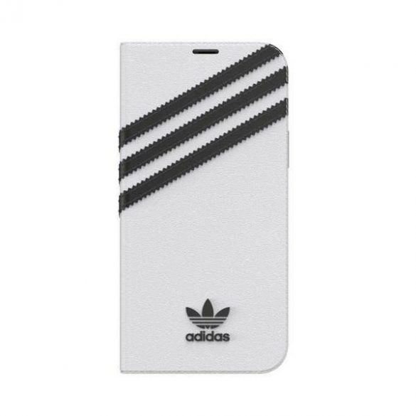 Adidas OR Booklet husă PU iPhone 12/12 Pro 6.1 "alb negru / alb negru 42248