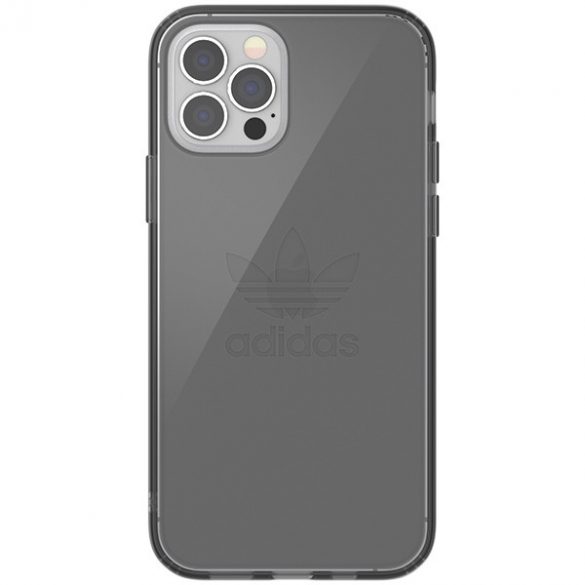 Husă transparentă Adidas OR Protective iPhone 12/12 Pro czarny przezroczysty/smokey black 42385