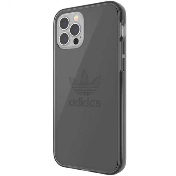 Husă transparentă Adidas OR Protective iPhone 12/12 Pro czarny przezroczysty/smokey black 42385