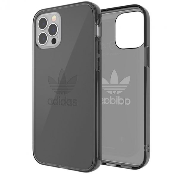 Husă transparentă Adidas OR Protective iPhone 12/12 Pro czarny przezroczysty/smokey black 42385