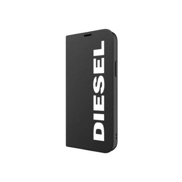 Husă Diesel Booklet Husă Core iPhone 12/12 Pro czarno-biały/negru-alb 42486