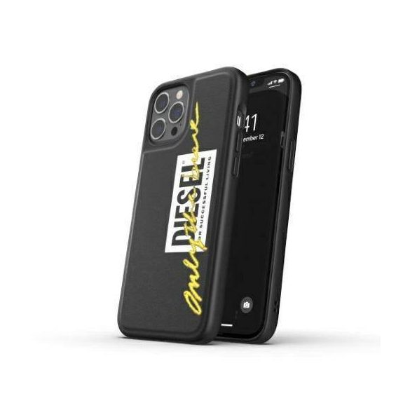 Diesel Moulded Husă Embroidery iPhone 12/12 Pro negru și lime/negru-lime 42507 husă