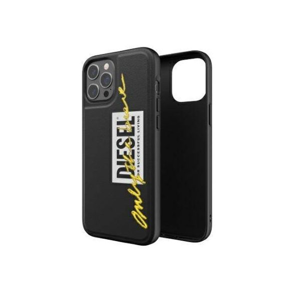 Diesel Moulded Husă Embroidery iPhone 12/12 Pro negru și lime/negru-lime 42507 husă