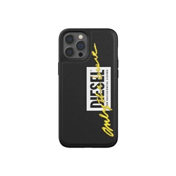 Diesel Moulded Husă Embroidery iPhone 12/12 Pro negru și lime/negru-lime 42507 husă