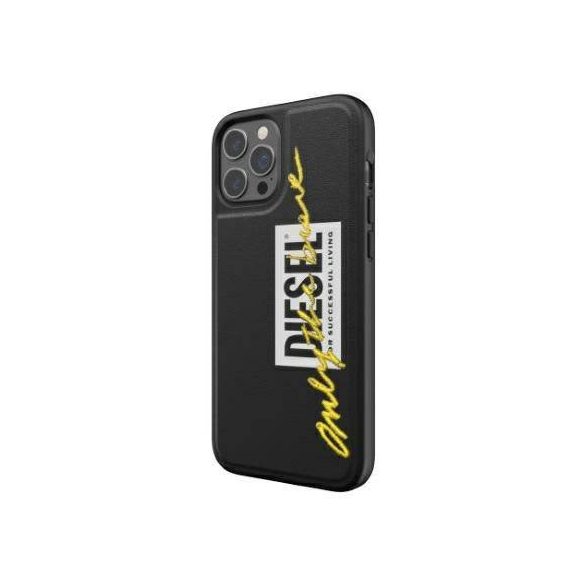 Diesel Moulded Husă Embroidery iPhone 12/12 Pro negru și lime/negru-lime 42507 husă