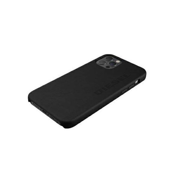 Husă modelată Diesel Husă Premium Leather Wrap pentru iPhone 12 Pro Max czarny/negru 42517