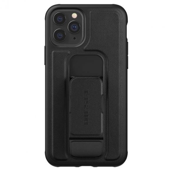 Husă Diesel Grip Husă cu aspect piele pentru iPhone 12/12 Pro czarny/negru 42534