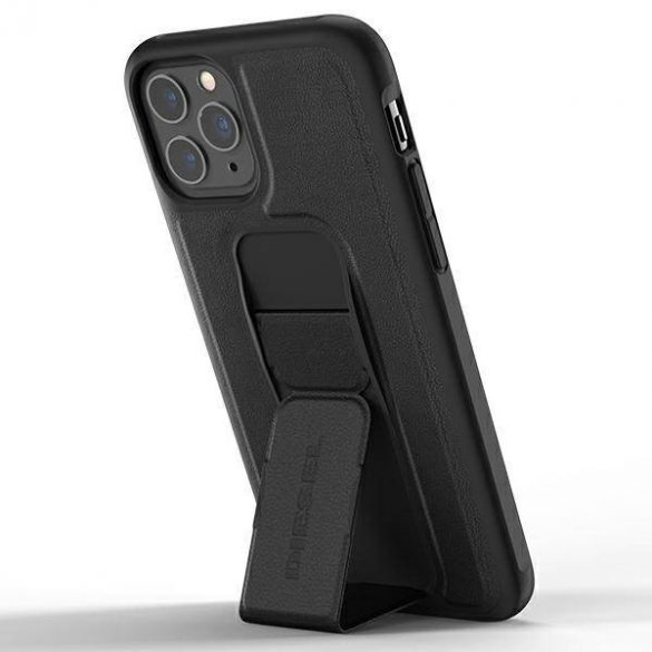 Husă Diesel Grip Husă cu aspect piele pentru iPhone 12/12 Pro czarny/negru 42534