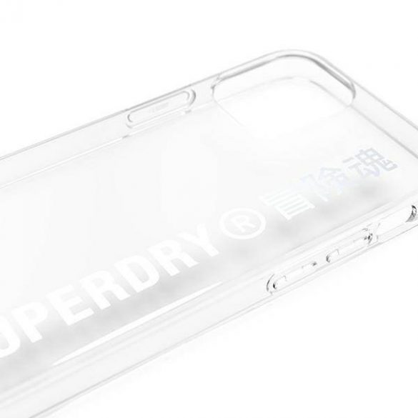 Husa transparenta SuperDry Snap iPhone 12 mini husa srebrny/argintie 42590