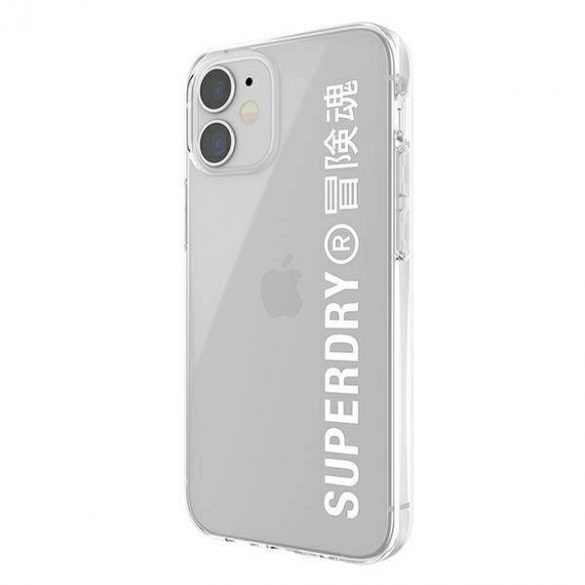 Husă transparentă SuperDry Snap iPhone 12 mini, biał/albă 42593