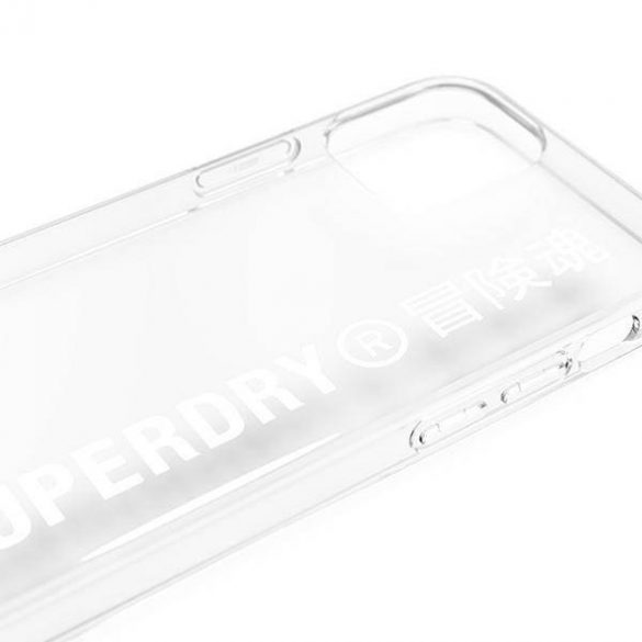 Husă transparentă SuperDry Snap iPhone 12 mini, biał/albă 42593