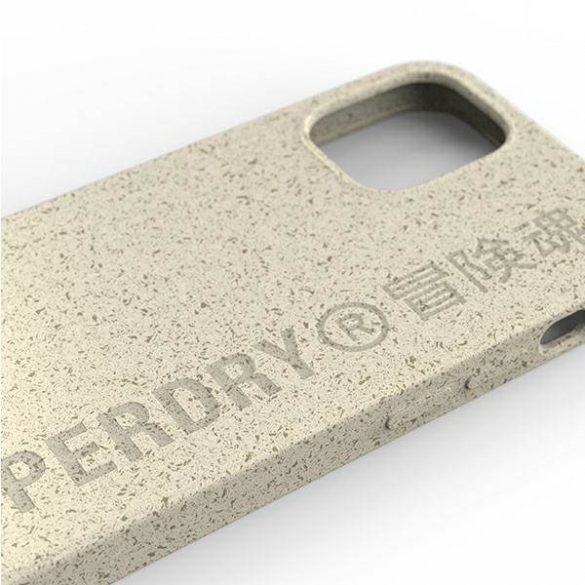 Husă compostabilă SuperDry Snap iPhone 12 mini husă piaskowy/sand 42623