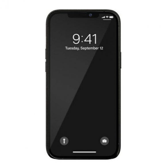 Husă Bugatti Porto Full Wrap pentru iPhone 12 Pro Max czarny/negru 42646