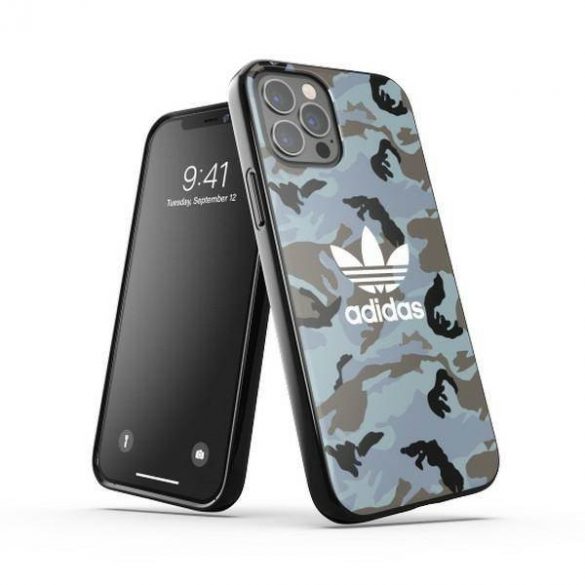 Husă Adidas OR SnapCase Camo iPhone 12/12 Pro niebiesko/czarny 43702