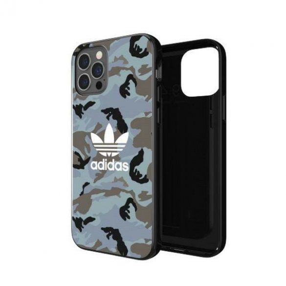 Husă Adidas OR SnapCase Camo iPhone 12/12 Pro niebiesko/czarny 43702