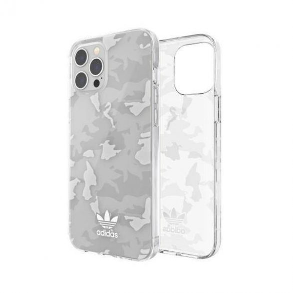 Husă Adidas OR SnapCase Camo iPhone 12 Pro Ma x przezroczysty/biły 43706