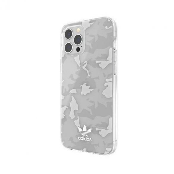 Husă Adidas OR SnapCase Camo iPhone 12 Pro Ma x przezroczysty/biły 43706