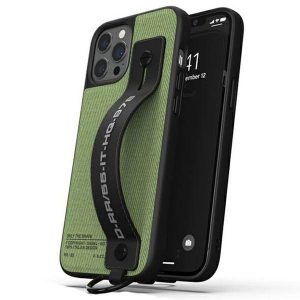 Diesel Handstrap husă Utility Twill iPhone 12/12 Pro negru-verde / negru-verde 44291 husă