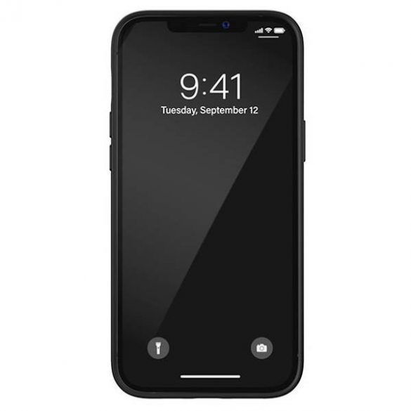 Husă modelată Diesel Bleached Denim pentru iPhone 12/12 Pro szaro-biały/gri-alb 44297