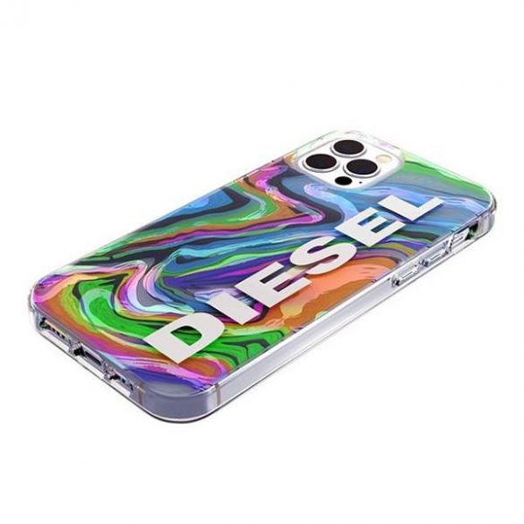 Husă Diesel Clear Digital Holographic AOP iPhone 12/12 Pro husă holograficzny-biały/holografică-albă 44315