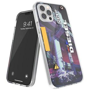 Husă Diesel Clear Mad Dog Jones AOP iPhone 12/12 Pro multicolor/colorat 44324