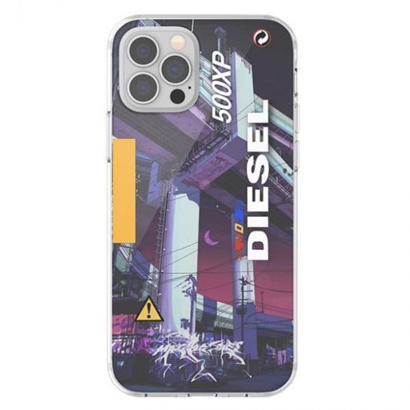 Husă Diesel Clear Mad Dog Jones AOP iPhone 12/12 Pro multicolor/colorat 44324