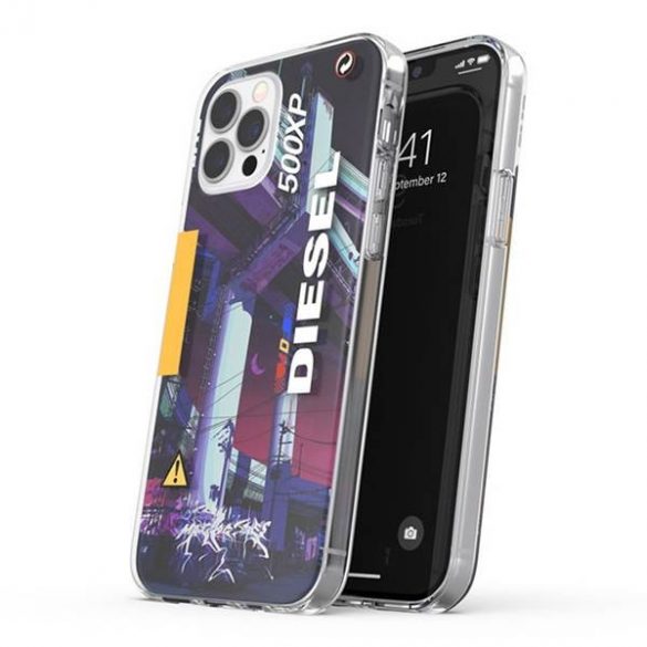 Husă Diesel Clear Mad Dog Jones AOP iPhone 12/12 Pro multicolor/colorat 44324