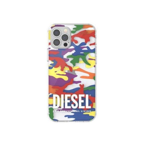 Husă transparentă Diesel Pride Camo AOP pentru iPhone 12/12 Pro multicolor/colorat 44332