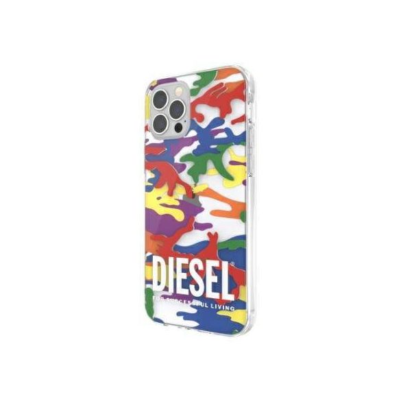 Husă transparentă Diesel Pride Camo AOP pentru iPhone 12/12 Pro multicolor/colorat 44332