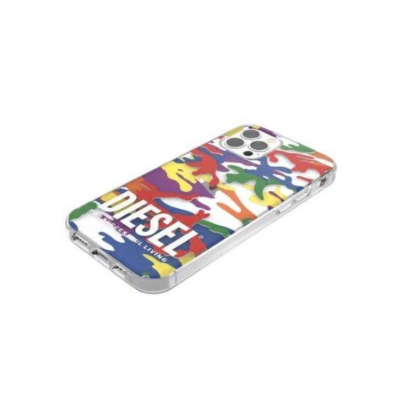 Husă transparentă Diesel Pride Camo AOP pentru iPhone 12/12 Pro multicolor/colorat 44332