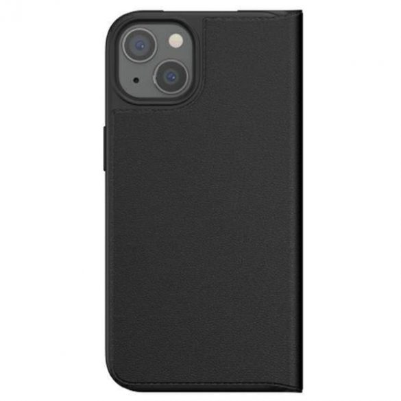 Husă Adidas OR Booklet BASIC iPhone 13 / 14 / 15 6,1" biały/negru alb 47086