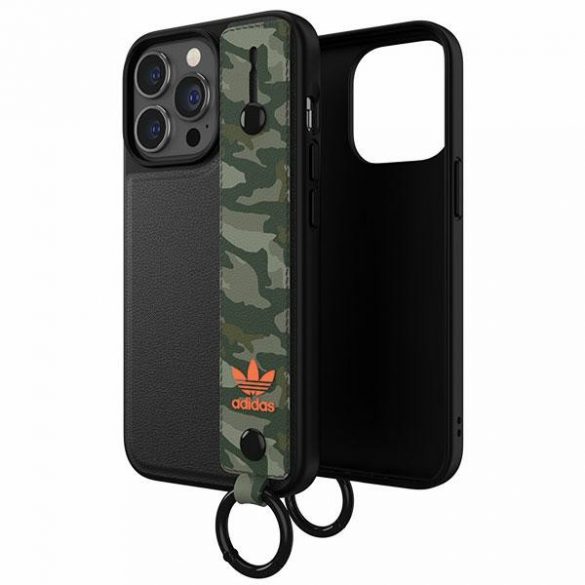 Husă Adidas OR cu curea de mână iPhone 13 Pro /13 6,1 czarno-zielony/negru-verde 47111"