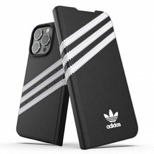 Husă Adidas OR Booklet PU iPhone 13 Pro / 13 6,1" biały/negru alb 47112