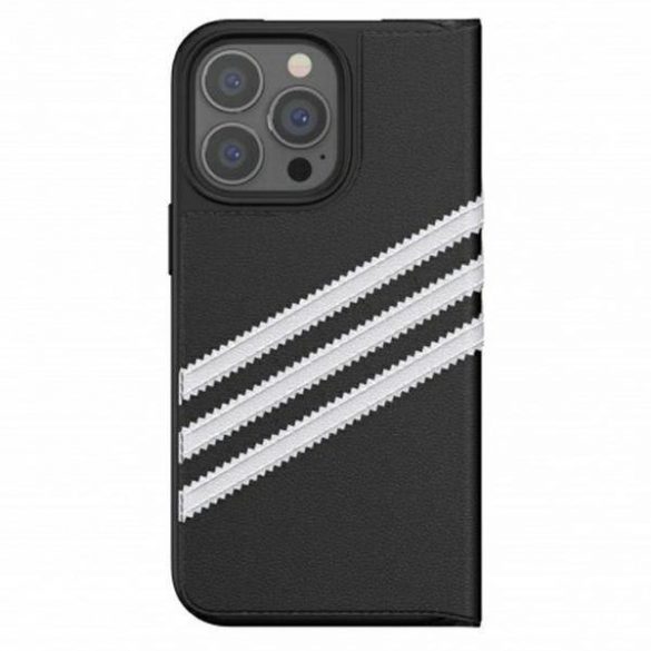 Husă Adidas OR Booklet PU iPhone 13 Pro / 13 6,1" biały/negru alb 47112