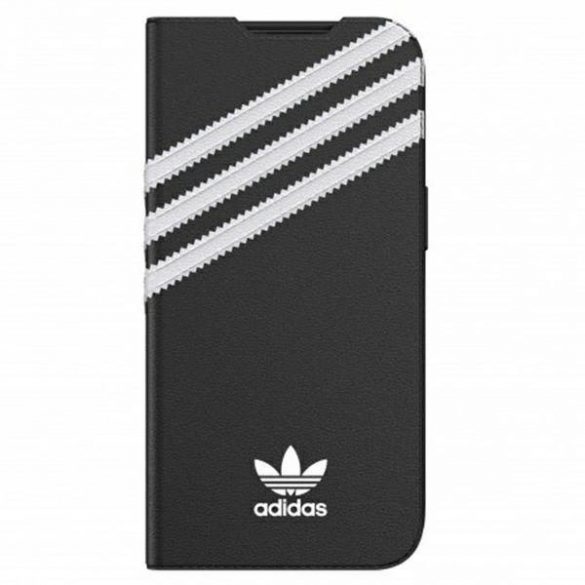 Husă Adidas OR Booklet PU iPhone 13 Pro / 13 6,1" biały/negru alb 47112