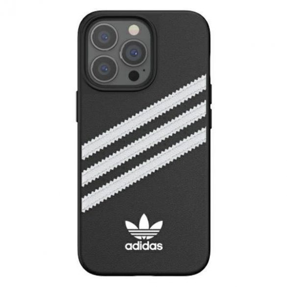 Adidas ORHusămulată PU iPhone 13 Pro / 13 6,1" negru alb / negru alb 47114 husă