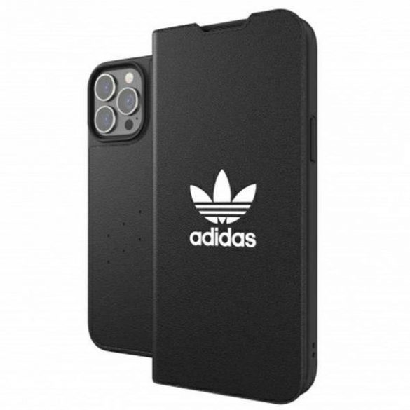 Husă Adidas OR Booklet BASIC iPhone 13 Pro Max 6,7" bialy/negru alb 47127