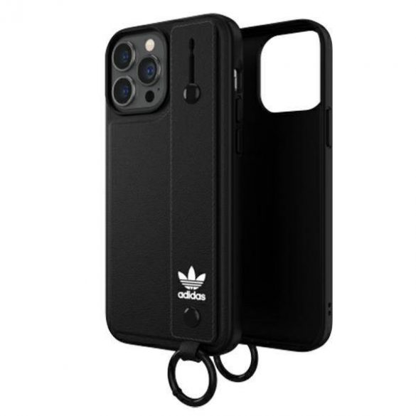 Husă Adidas OR cu curea de mână pentru iPhone 13 Pro Max 6,7 inchi, negru/negru 47139