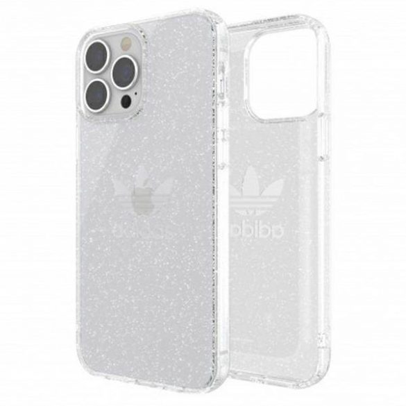 Adidas OR Husă de protecție pentru iPhone 13 Pro Max 6,7" Husă transparentă cu sclipici 47148