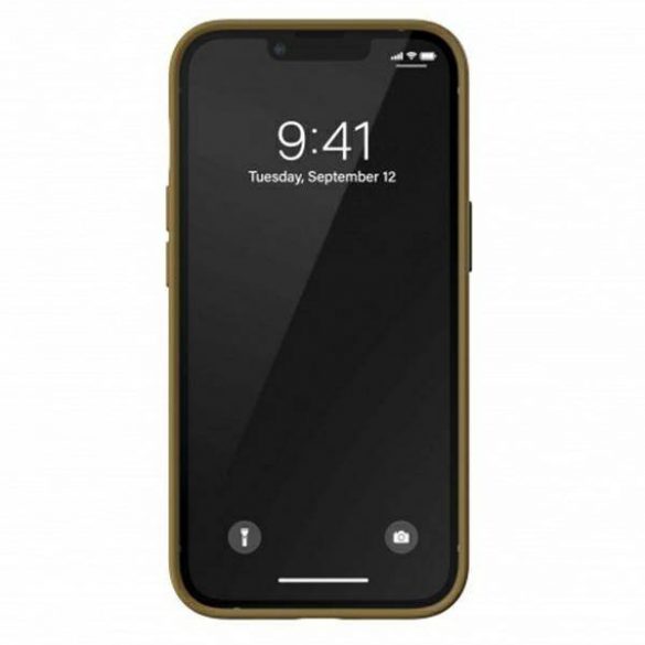 Husă Adidas OR din PU modelat pentru iPhone 13 Pro / 13 6,1" beżowo-złoty/bej-aurie 47806