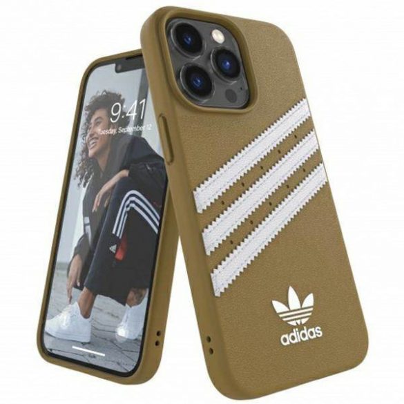 Adidas OR PU modelat iPhone 13 Pro Max 6,7" beige-gold/beige-gold 47807 husă