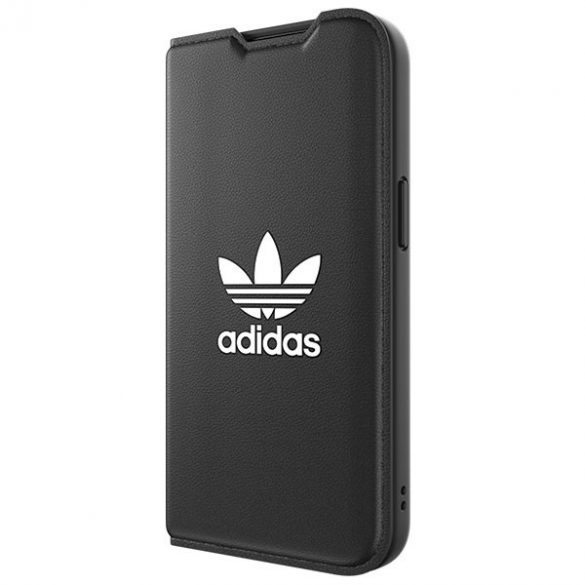 Husă Adidas OR Booklet BASIC iPhone 14 / 15 / 13 6.1" biały/negru alb 50181