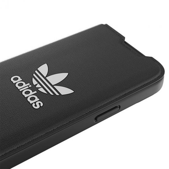 Husă Adidas OR Booklet BASIC iPhone 14 / 15 / 13 6.1" biały/negru alb 50181