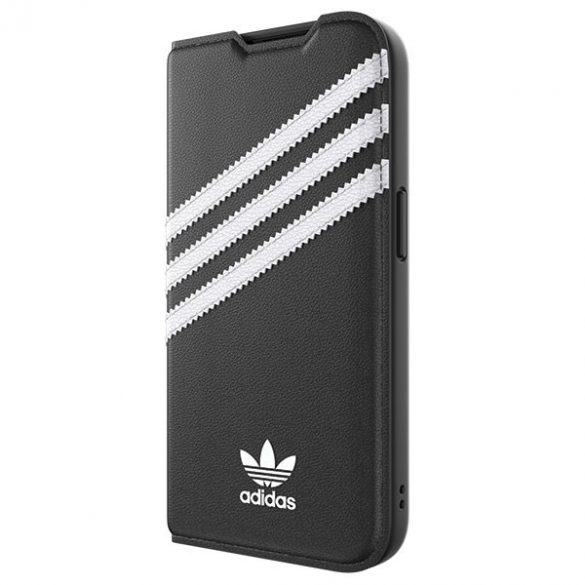 Husă Adidas OR Booklet PU iPhone 14 Pro czarno biały/negru alb 50196